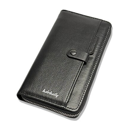 Men’s Large Black Wallet – Roomy, Durable, & Uniquely Designed